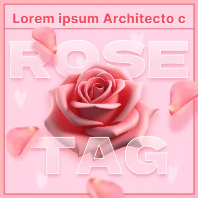 Rosa und hübsche Post zum Rosentag