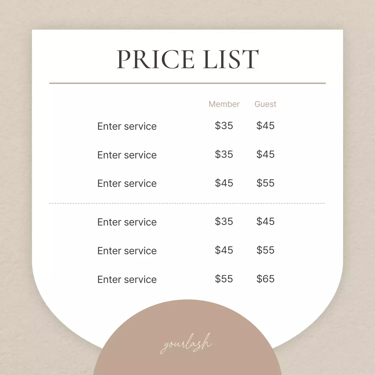 Promote modern eyelash beauty in browns and beiges