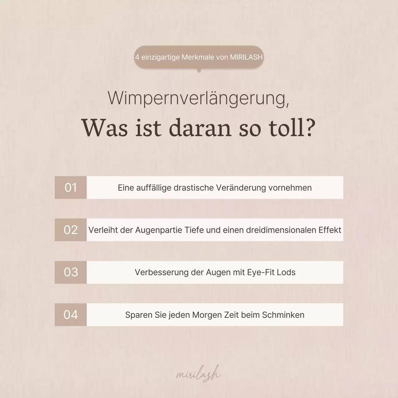 Einfache Wimpernverlängerung in Braun und Beige Schönheitstipps