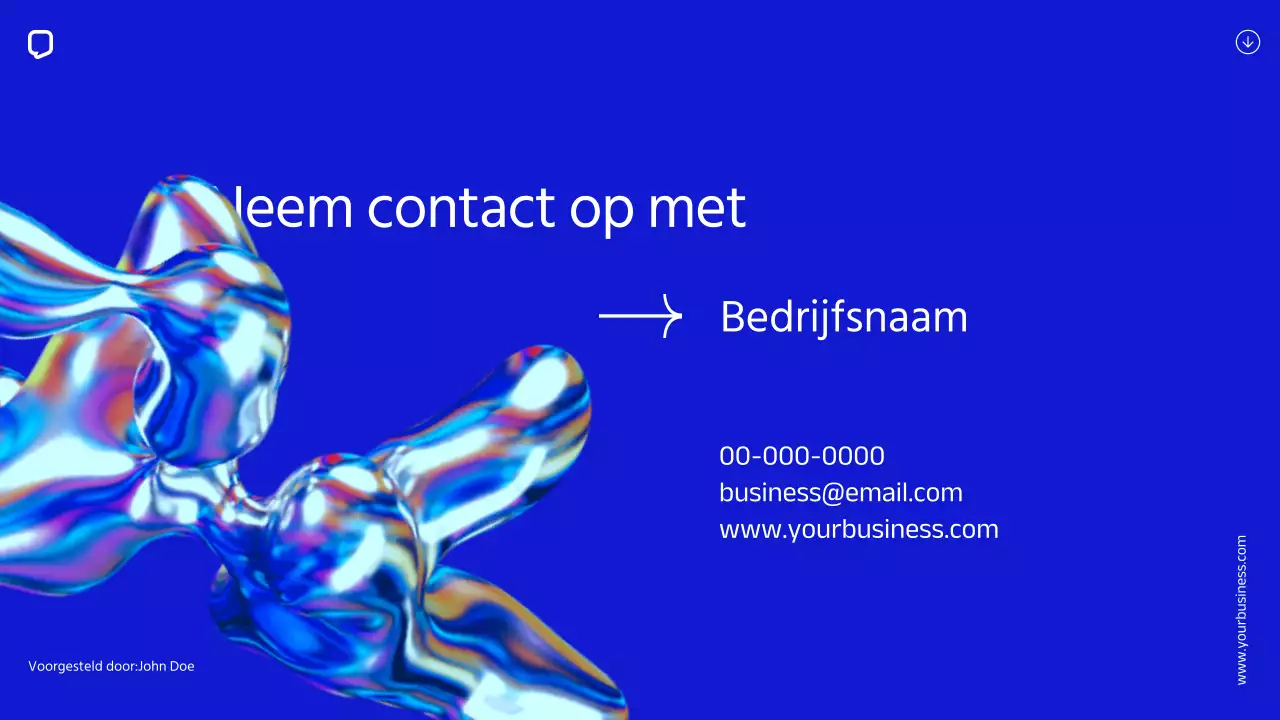 Blue Minimal Eenvoudig Bedrijfsprofiel Introductie van het bedrijf