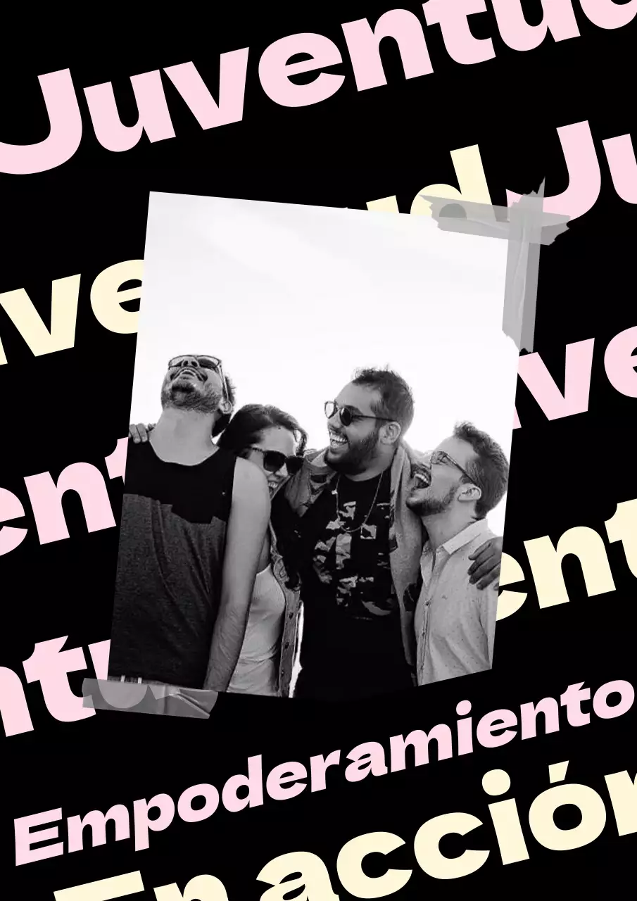 Póster de moda con marco fotográfico en negro