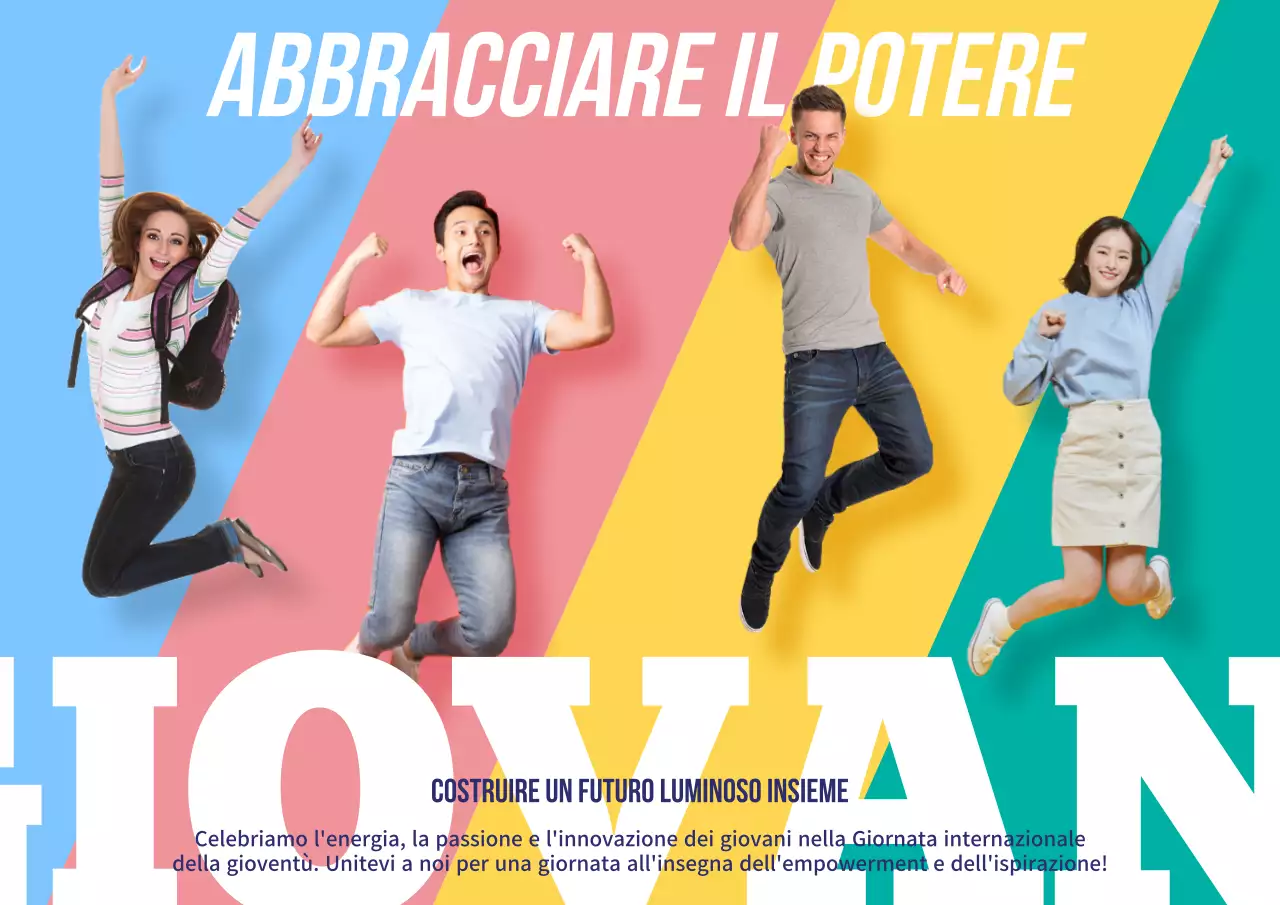 Una moderna campagna per la Giornata della Gioventù in rosa e giallo