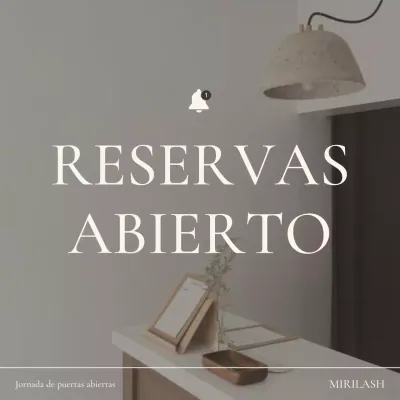 Promover la apertura de una cita de belleza de moda en marrón y beige