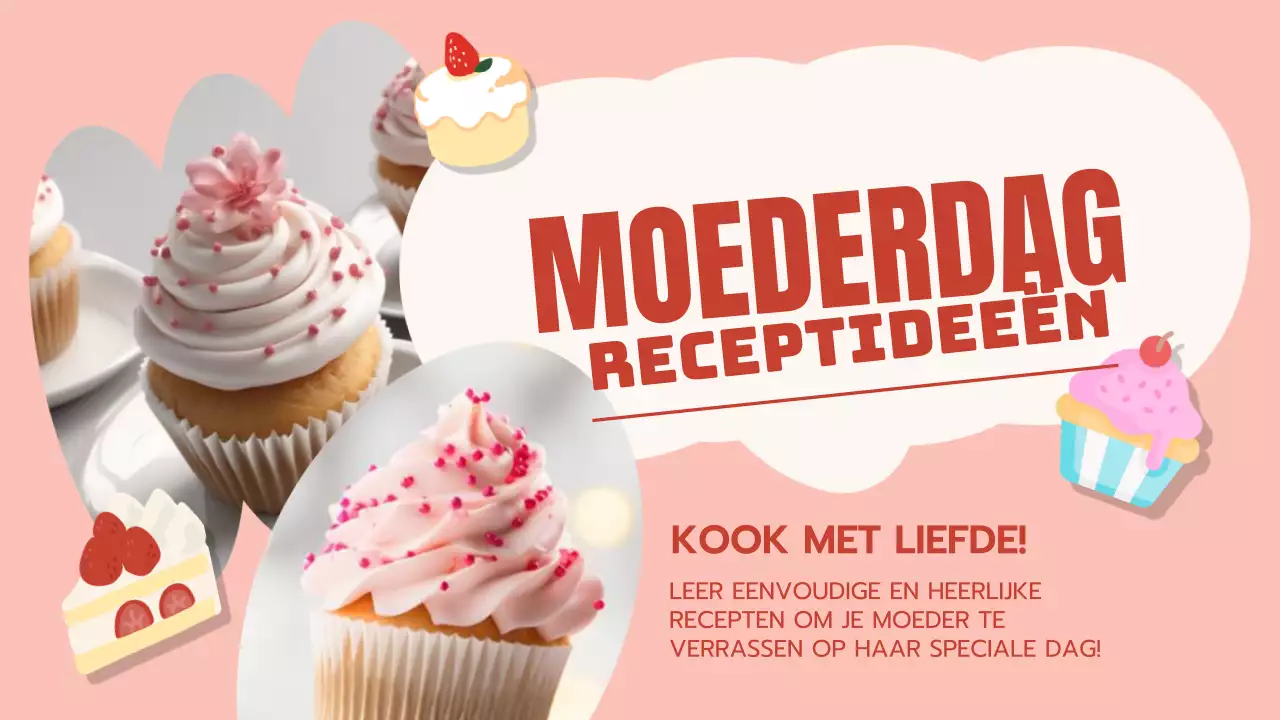 Roze en Rood Modern Koken voor Moederdag Recept