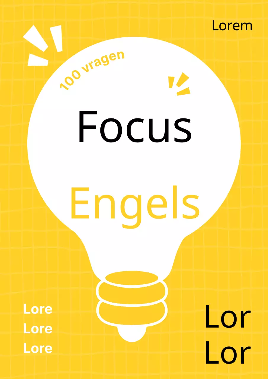 Oefeningen eenvoudig secundair Engels in geel en zwart