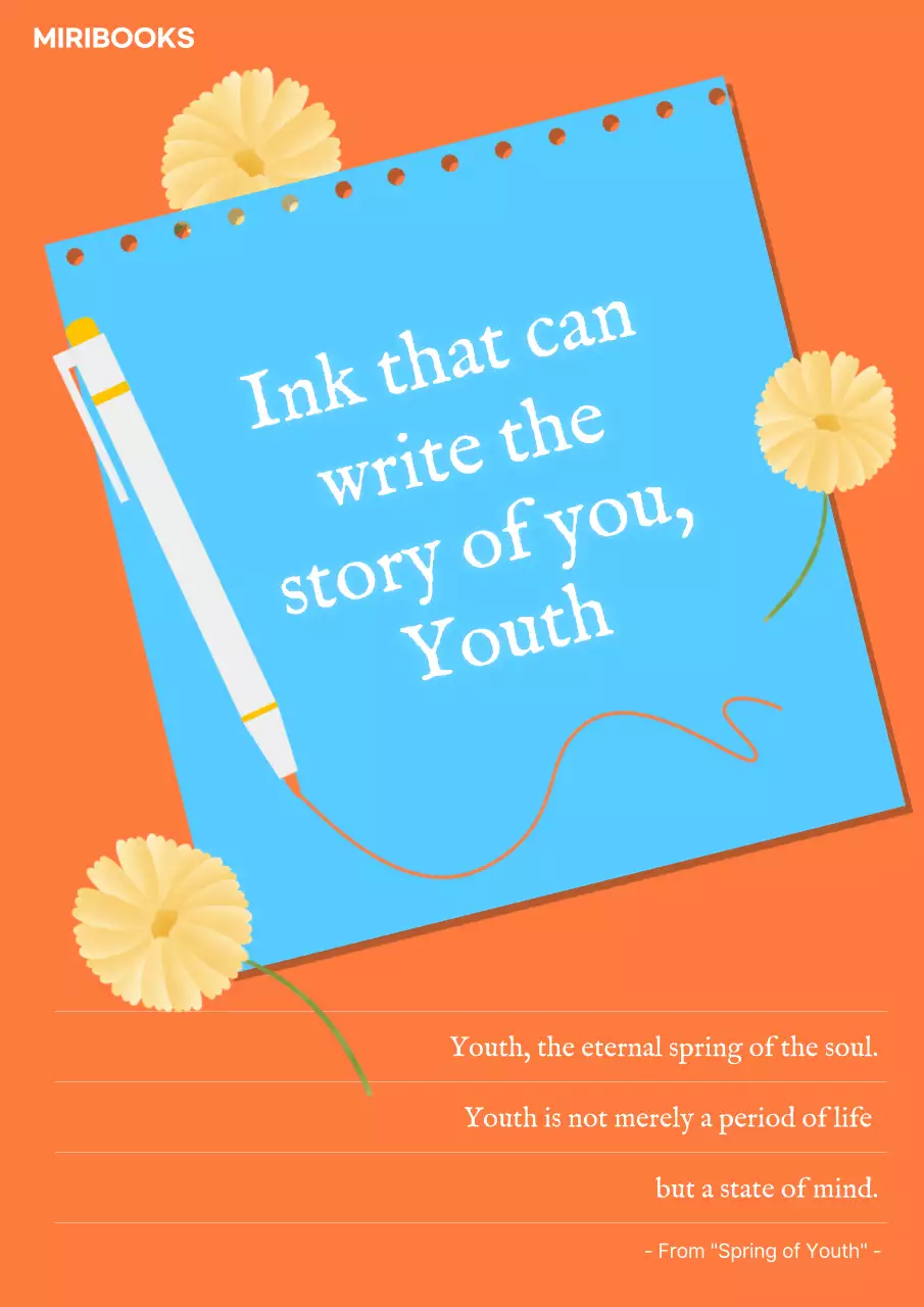 Orange Trendy Youth Promotion Poster