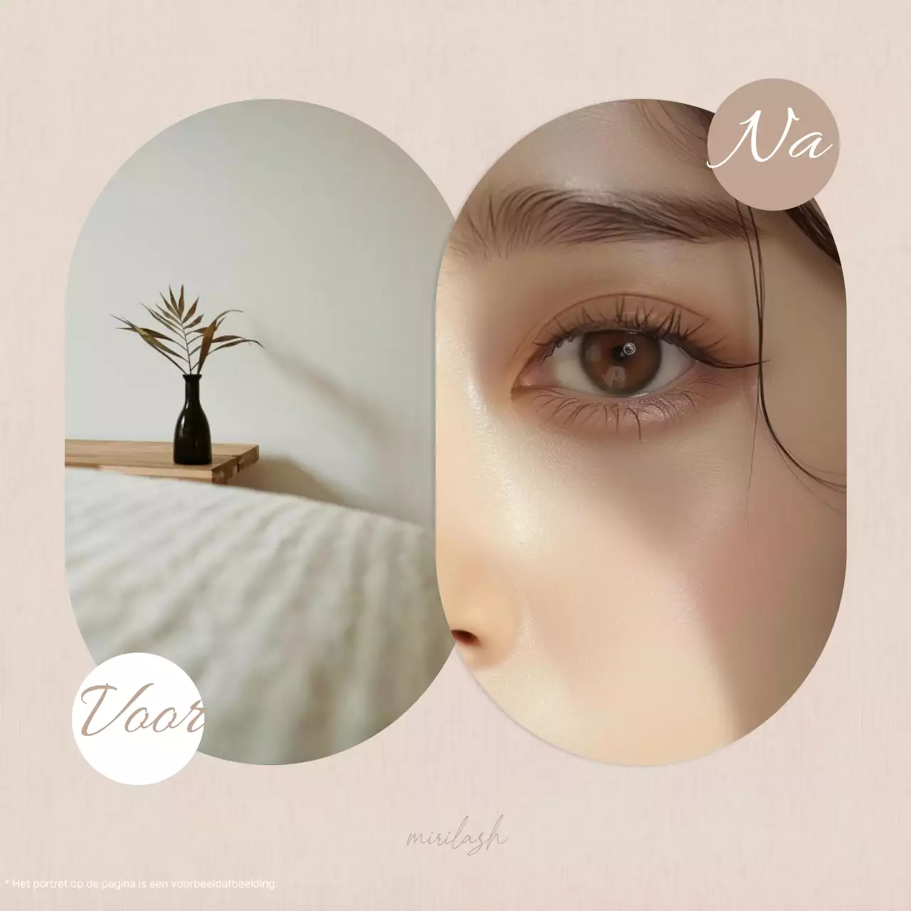 Promoot moderne wimper beauty reviews in bruin en beige