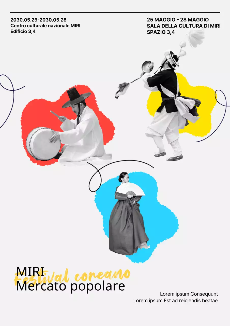 Spettacoli dinamici di arti culturali tradizionali coreane