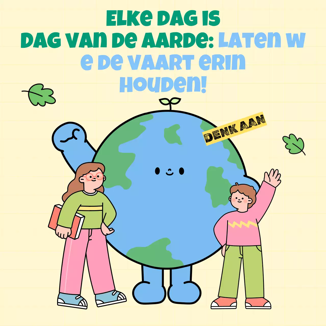 Earth Day-campagne van Yellow and Blue Modern School