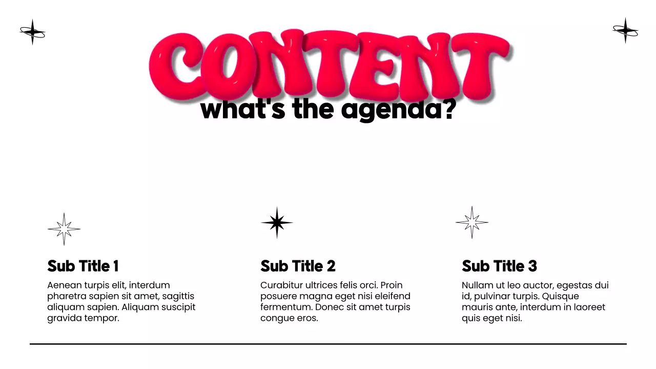 Red Playful Typography Presentation