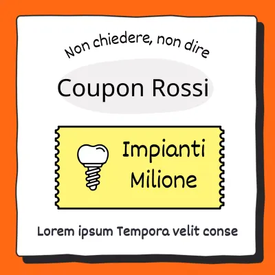 Promuovete il vostro studio dentistico in arancione