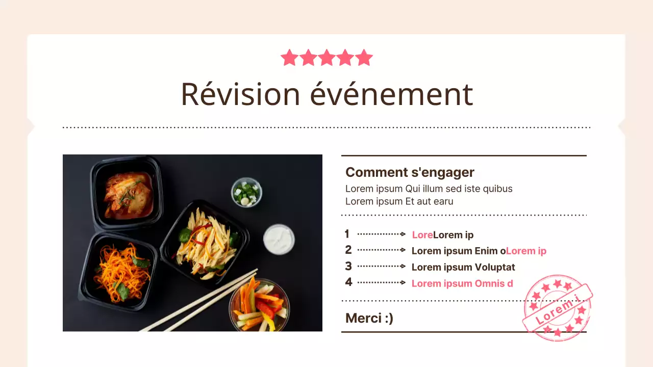 Dépliant promotionnel simple en magasin, imprimé en rose et beige