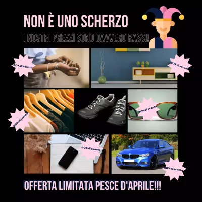 Promozione del Pesce d'Aprile Rosa Nero