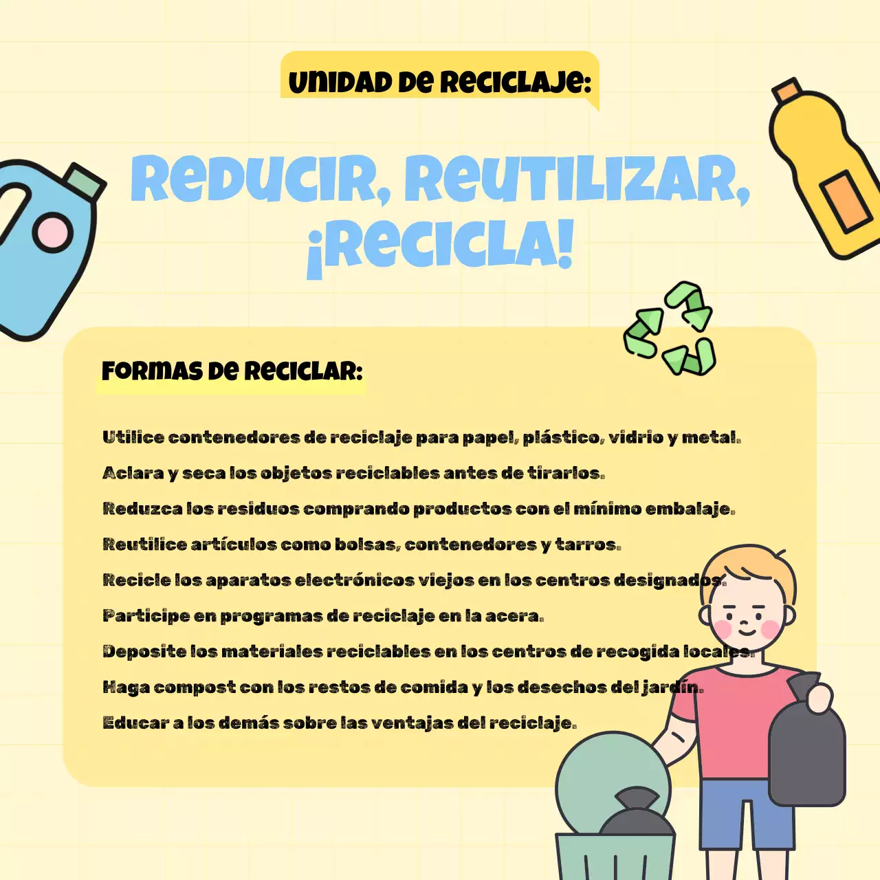 Campaña del Día de la Tierra de la Escuela Moderna Amarillo y Azul