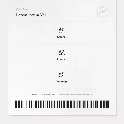 Förderung einfacher weißer und grauer Angebotsanfragen