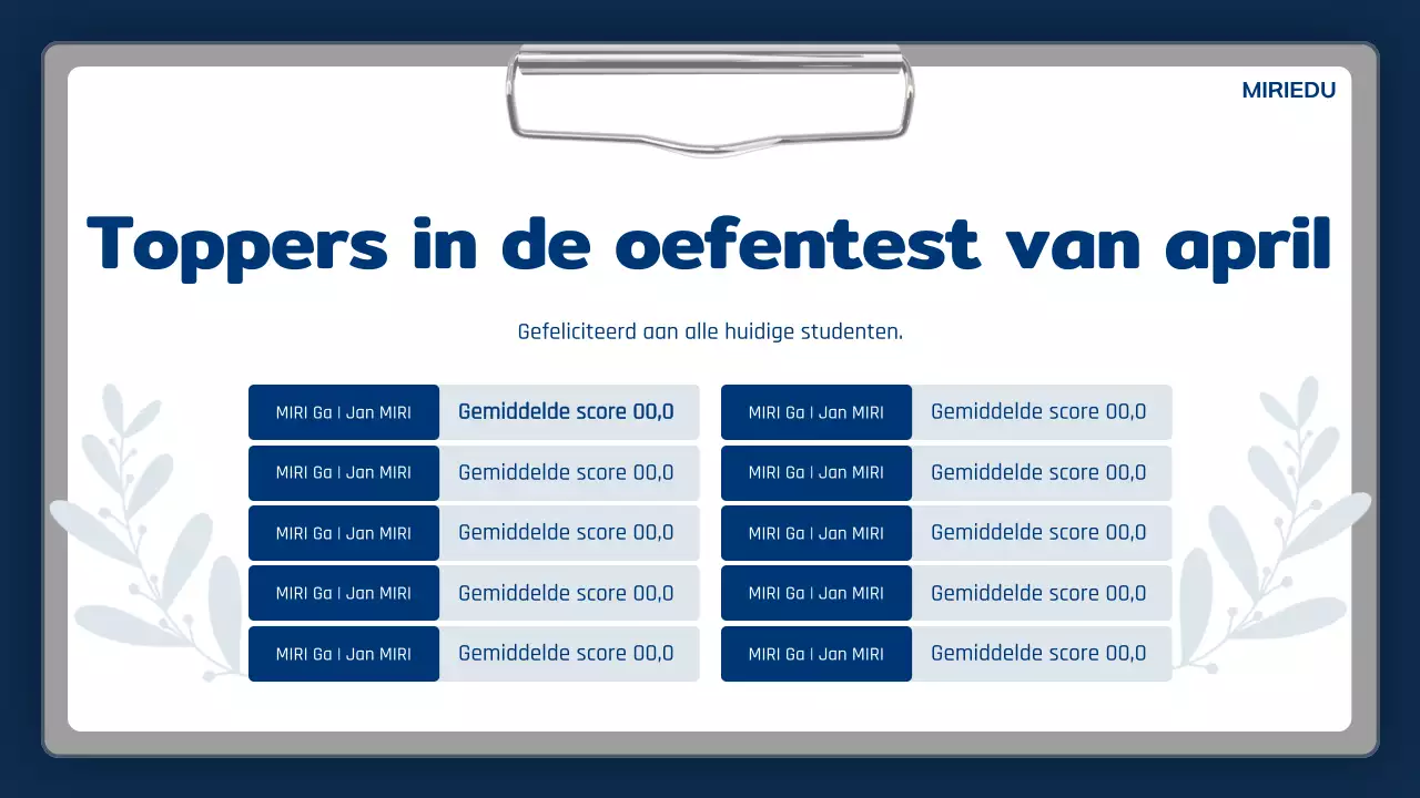 Marineblauwe eenvoudige schoolaankondiging