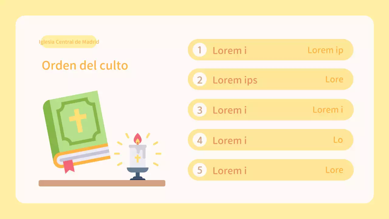 Yellow and Orange Church Small Group Area Worship Resources (en inglés)