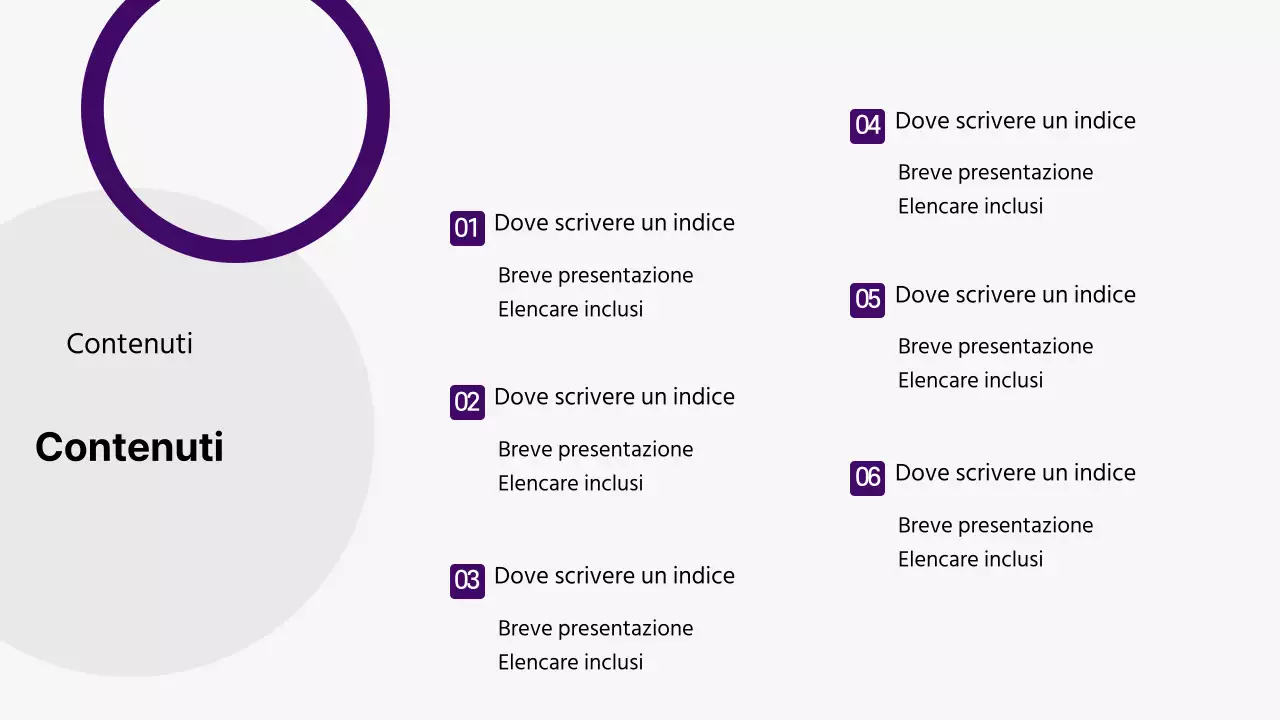 Rapporti di analisi geometrica della concorrenza in grigio e viola