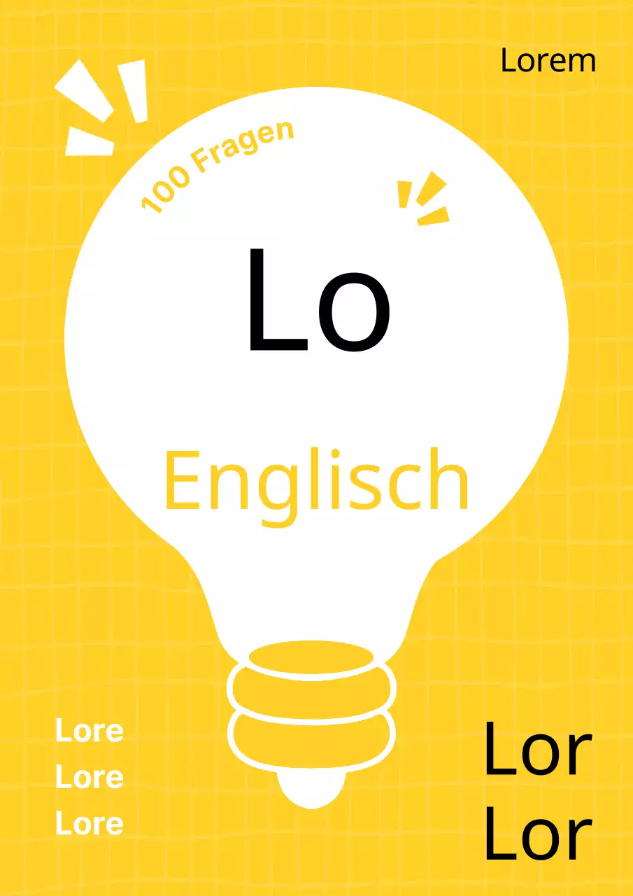 Einfache Übungen für den Sekundarbereich in Gelb und Schwarz