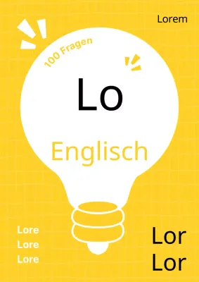 Einfache Übungen für den Sekundarbereich in Gelb und Schwarz