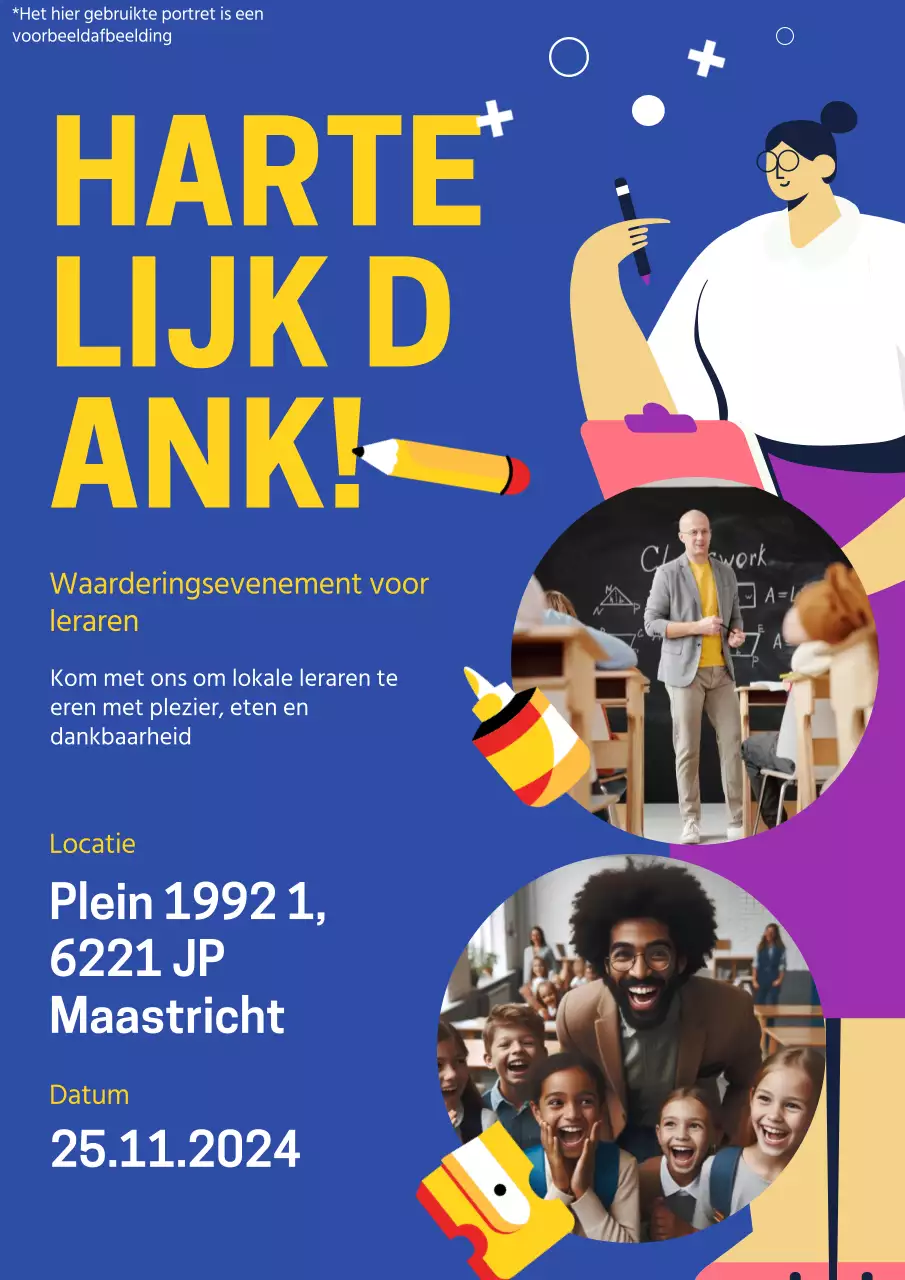 Evenementen promoten om de Dag van de Leraar te vieren