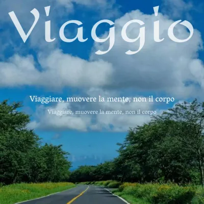 Un semplice post sentimentale in verde e azzurro