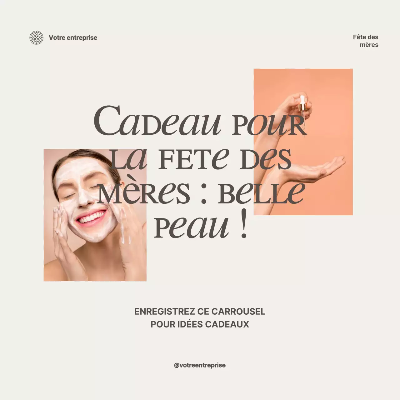 Collection de soins modernes Ivory pour la célébration de la fête des mères Advestisement