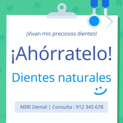 Un bonito anuncio dental con sabor a menta
