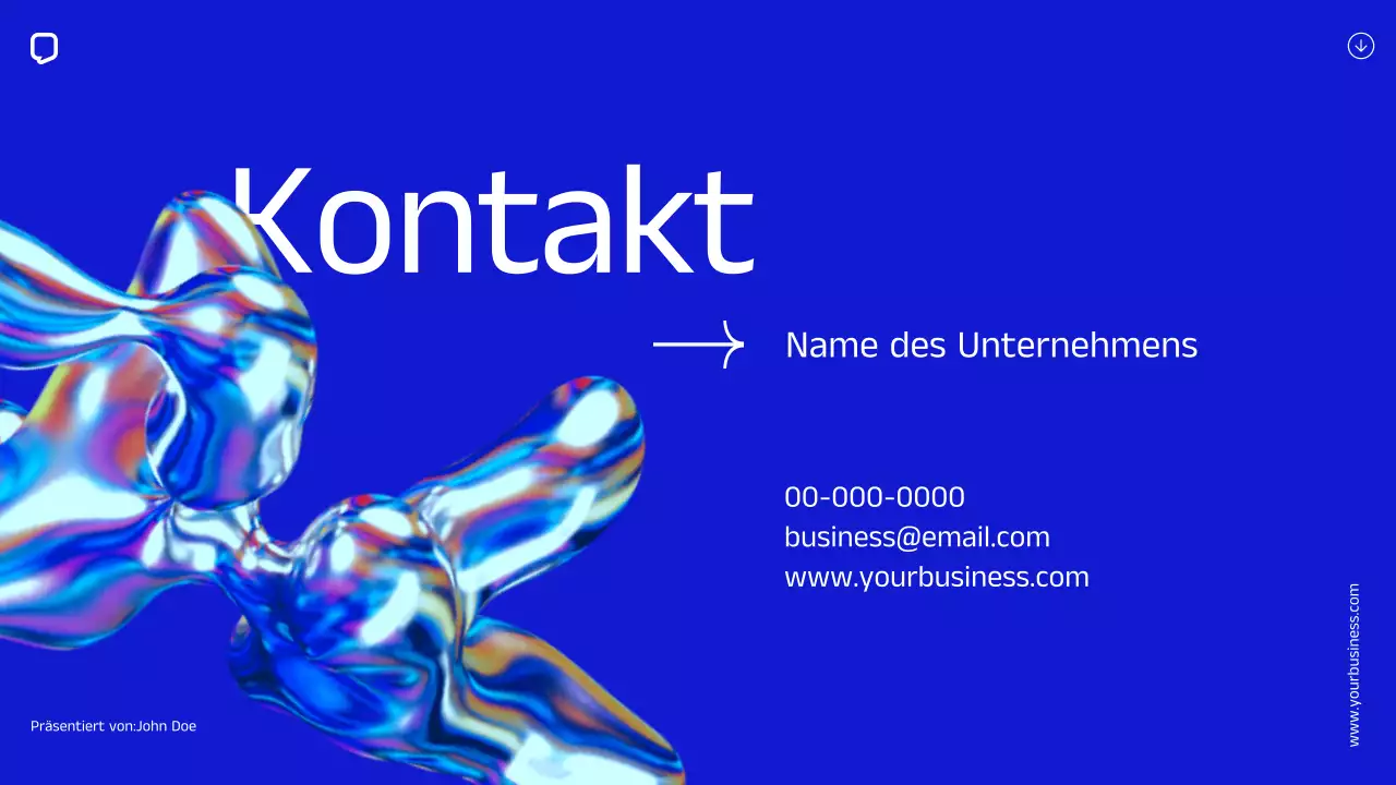 Blue Minimal Simple Company Geschäftsprofil Unternehmensvorstellung