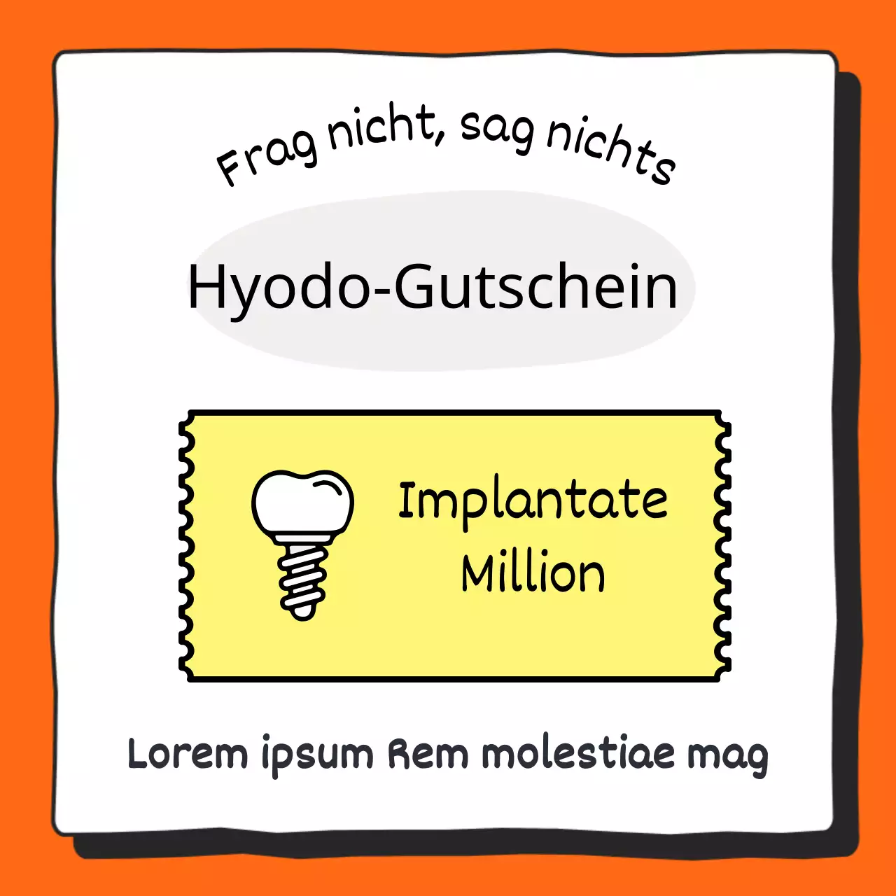 Werben Sie für Ihre Zahnarztpraxis in Orange