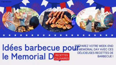 Idées de barbecue modernes bleu et blanc pour le Memorial Day Recette