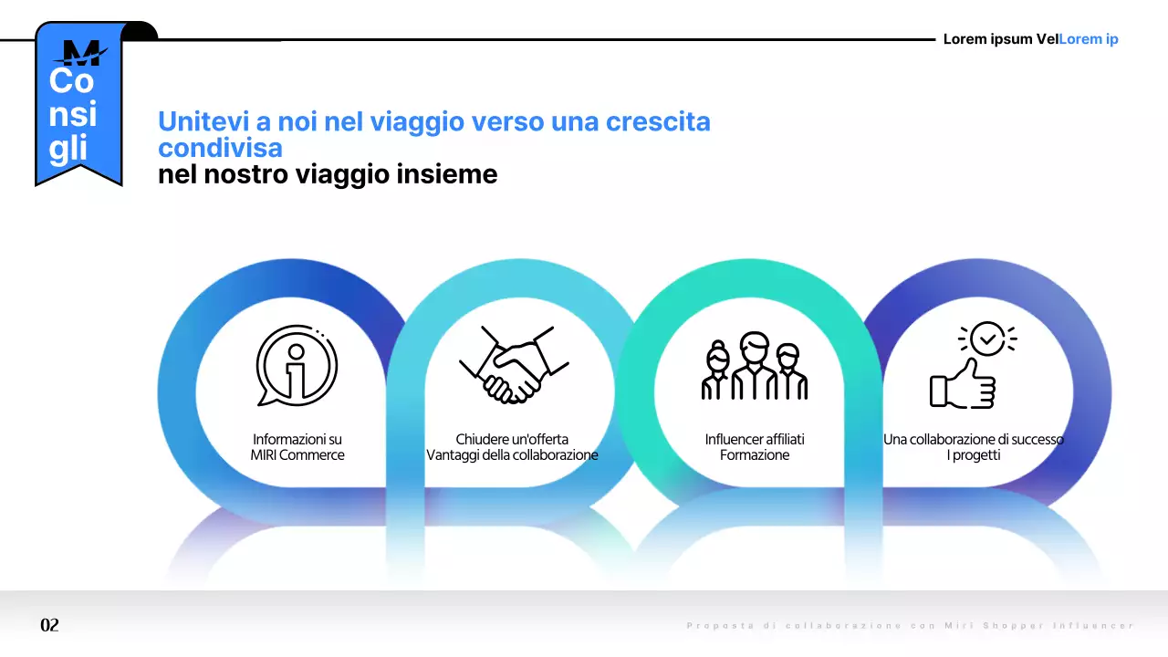 Proposta di collaborazione pop-art in blu e nero