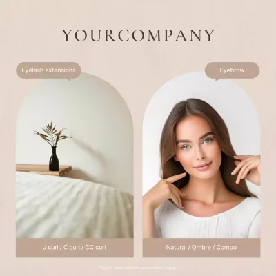 Beige Minimal Beauty Promotion Social Media Post