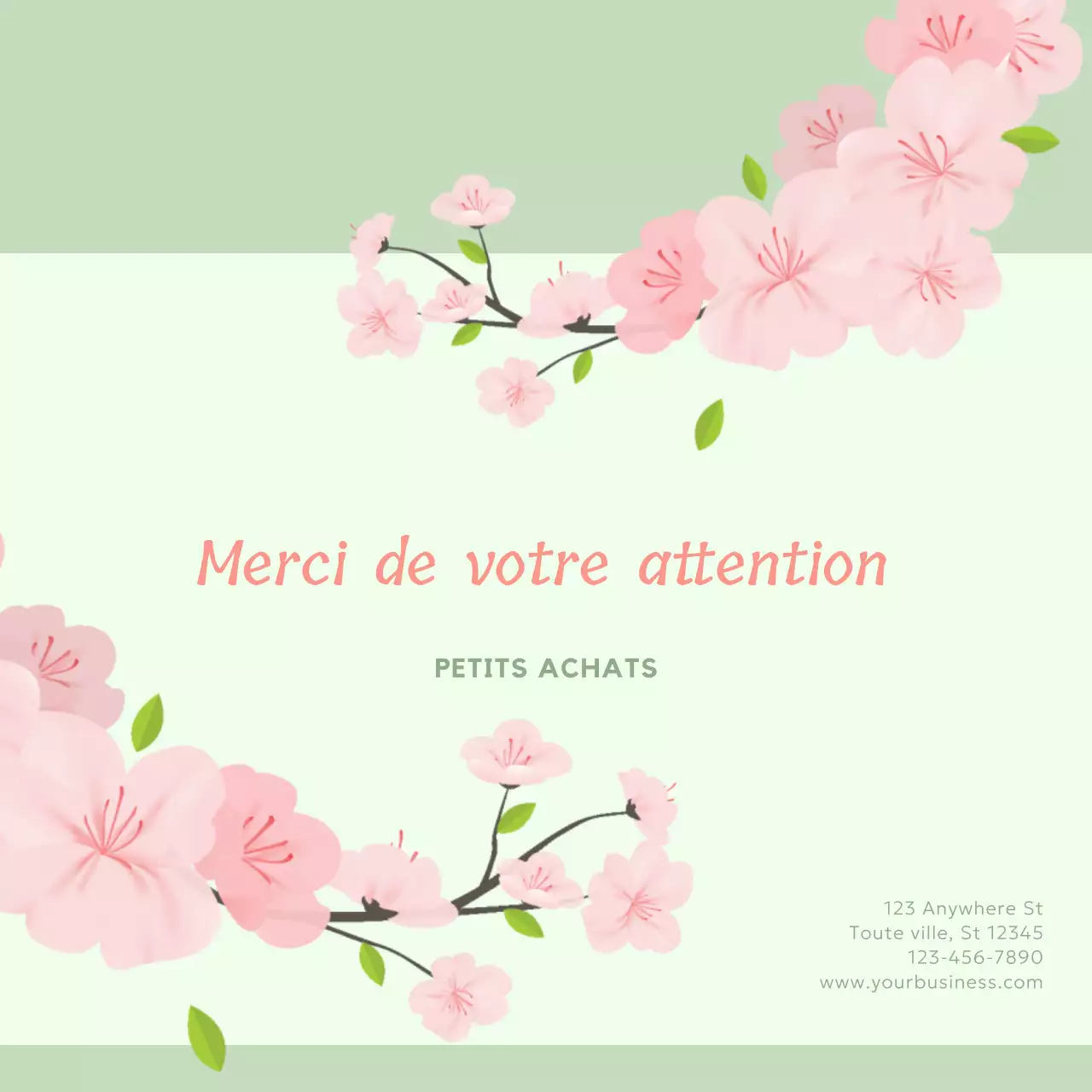 Promotion sur les soldes de printemps de Green and Pink Elegant