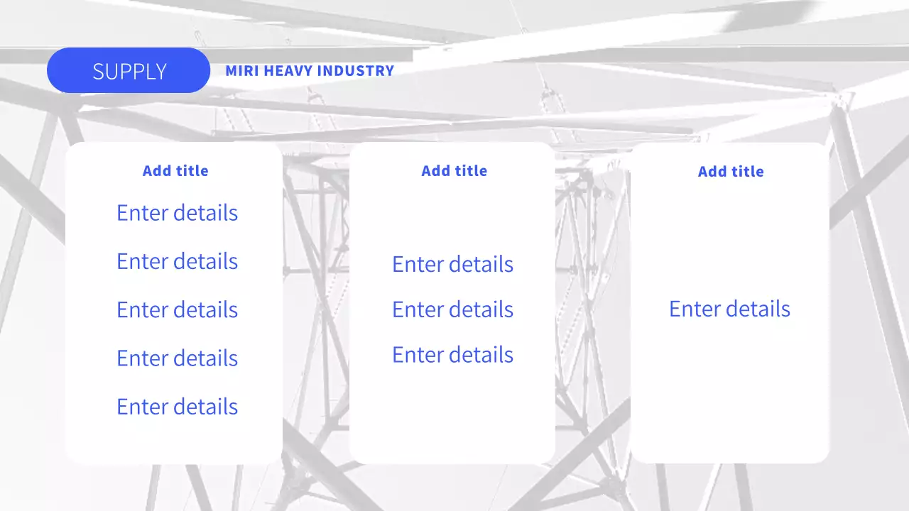 Blue Modern Industry Presentation