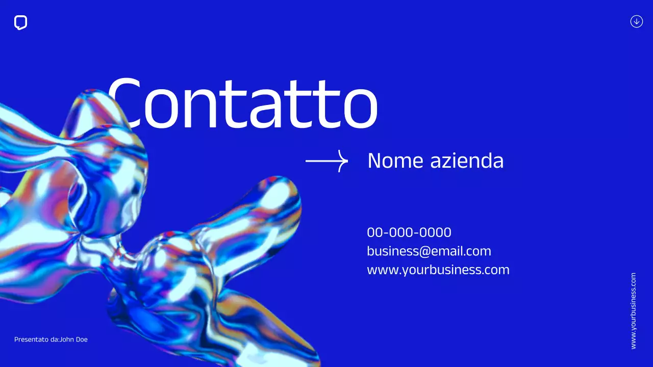 Blue Minimal Simple Company Profilo aziendale Introduzione dell'azienda
