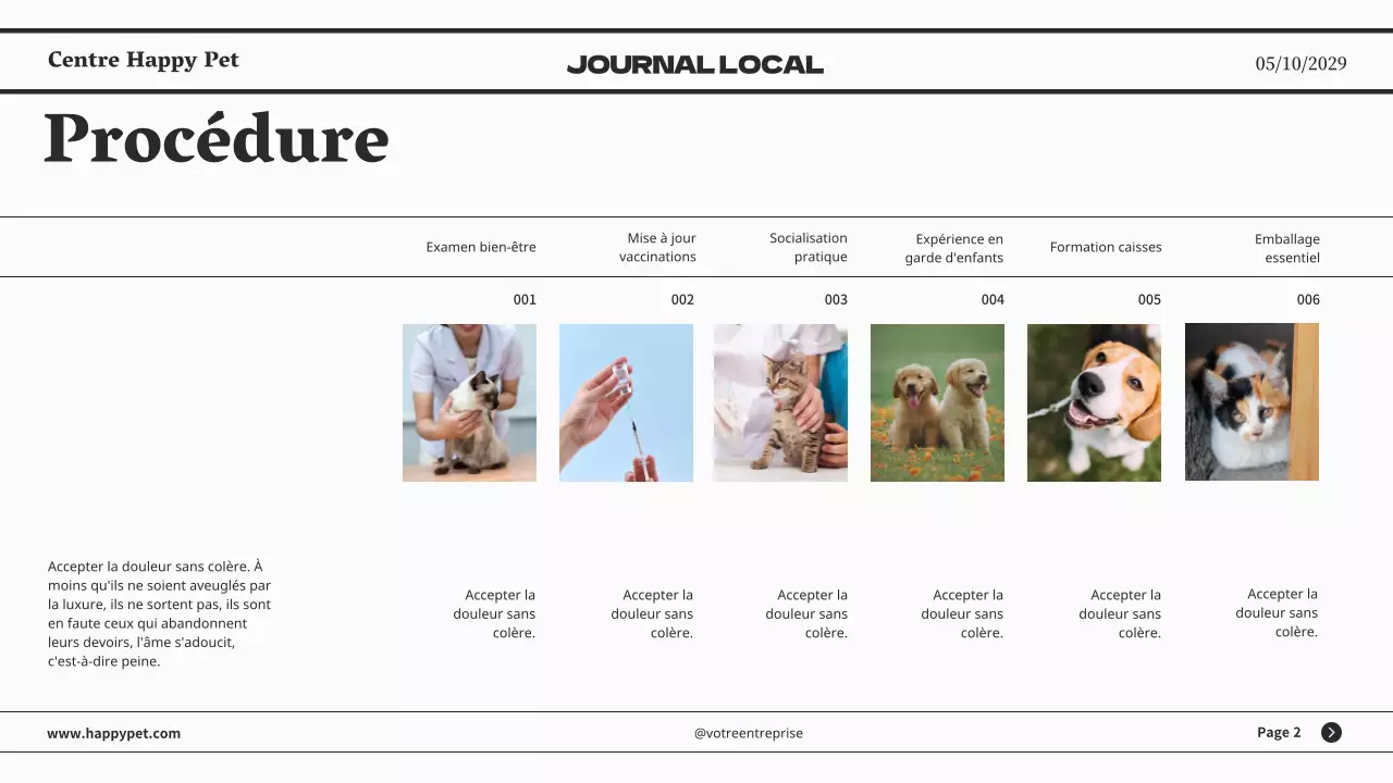 Présentation d'entreprise minimaliste grise de journaux classiques