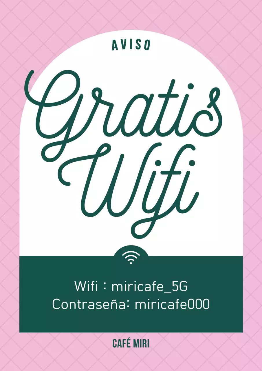 Acerca de Pink and Green Simple Cafe