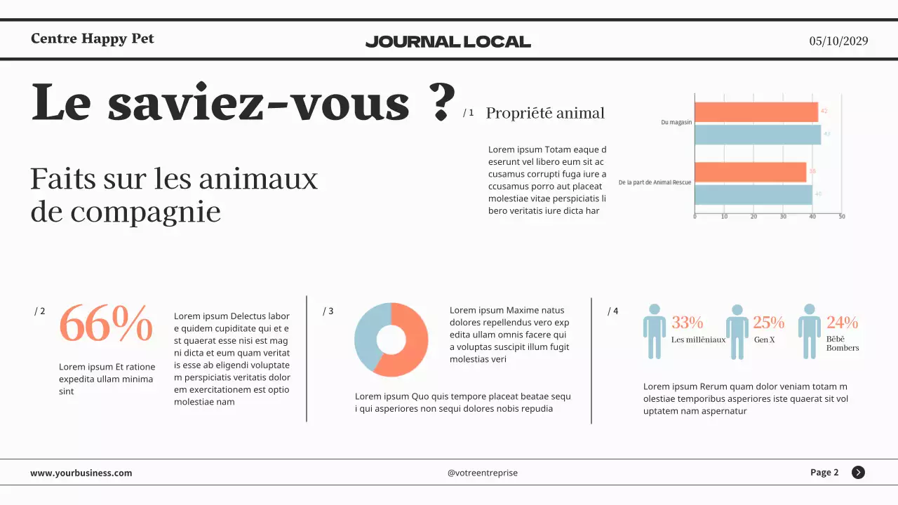 Présentation d'entreprise minimaliste grise de journaux classiques
