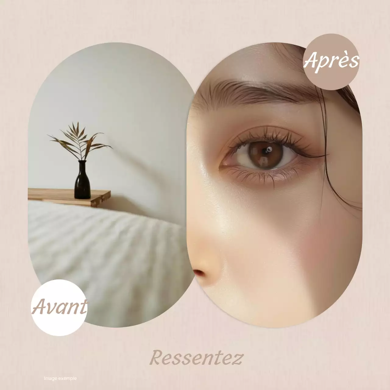 Promouvoir des cils modernes dans les tons bruns et beiges