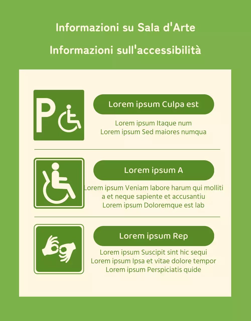 Informazioni sul programma di spettacoli in questo accogliente locale verde lime e avorio