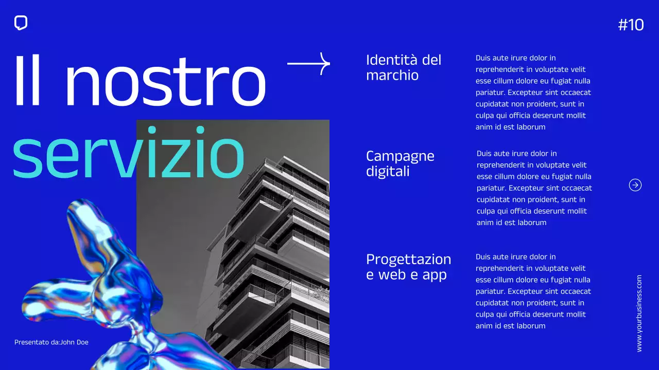 Blue Minimal Simple Company Profilo aziendale Introduzione dell'azienda