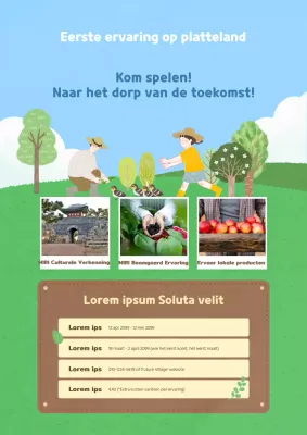 De aanvraag voor het Lotus en Sky Blue Nature Rural Experience Village Programma promoten