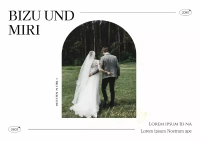 Hochzeitsbanner mit stilvollem Ambiente