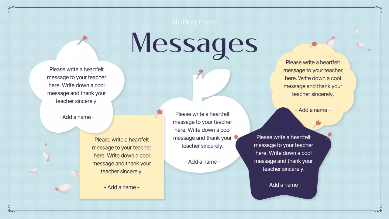 블루 엘레강트 선생님 이벤트 발표 프레젠테이션