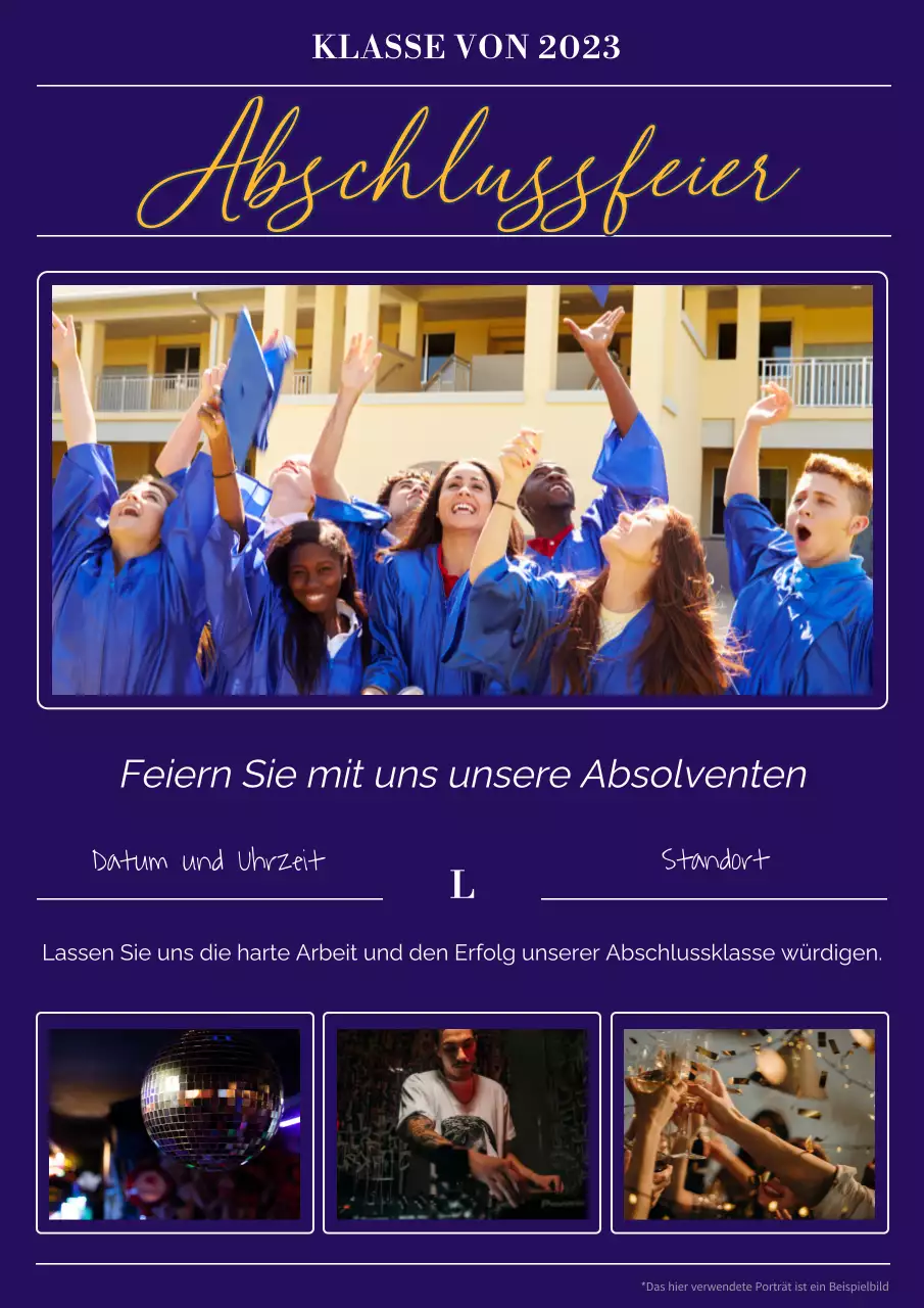 Werbeplakat für ein Geschäftstreffen mit Ihrem Foto