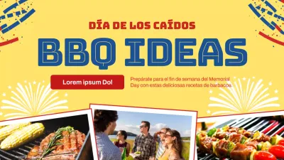 Receta de barbacoa moderna roja y azul para celebrar el Día de los Caídos