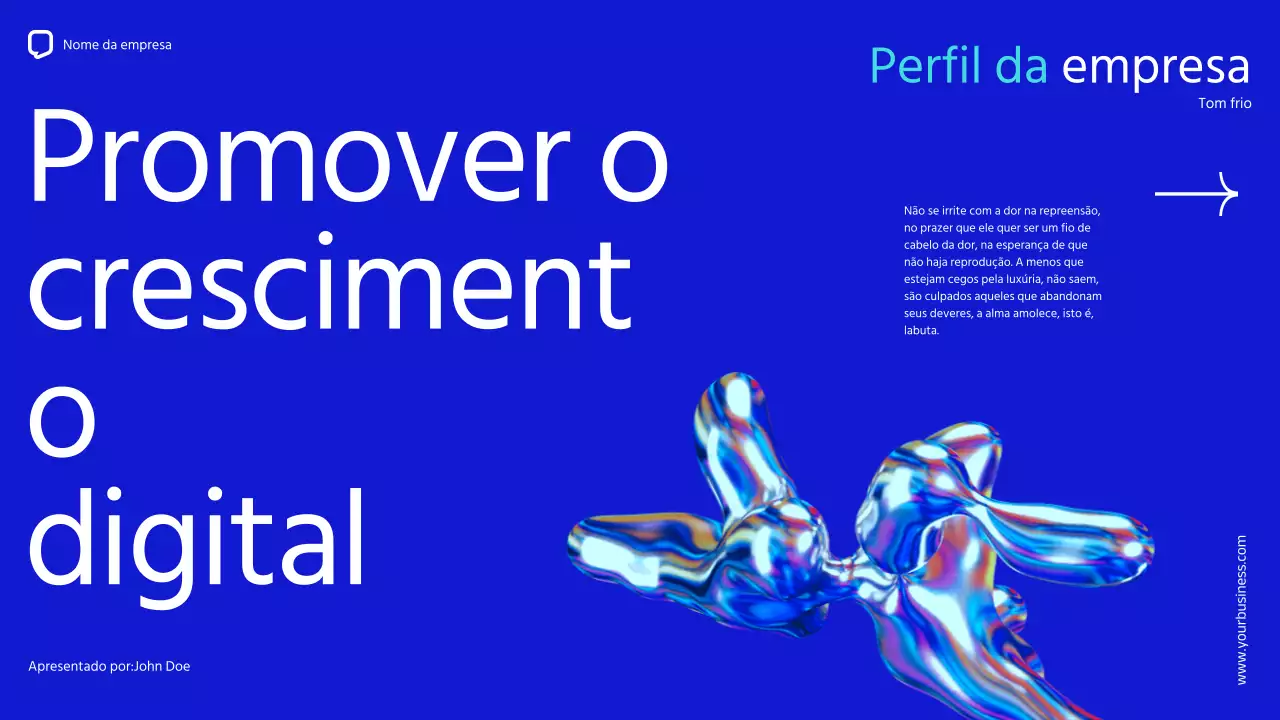 Blue Minimal Simple Company Perfil da empresa Introdução da empresa