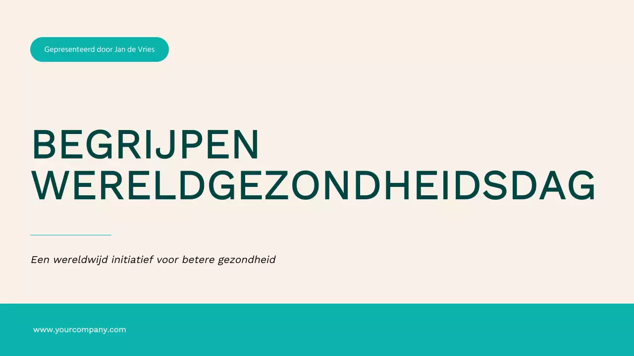 Ivoor en Green Simple Wereldgezondheidsdag Campagne