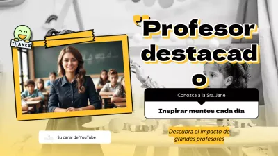 Vídeo en miniatura del Día de Agradecimiento a los Profesores Amarillo Moderno